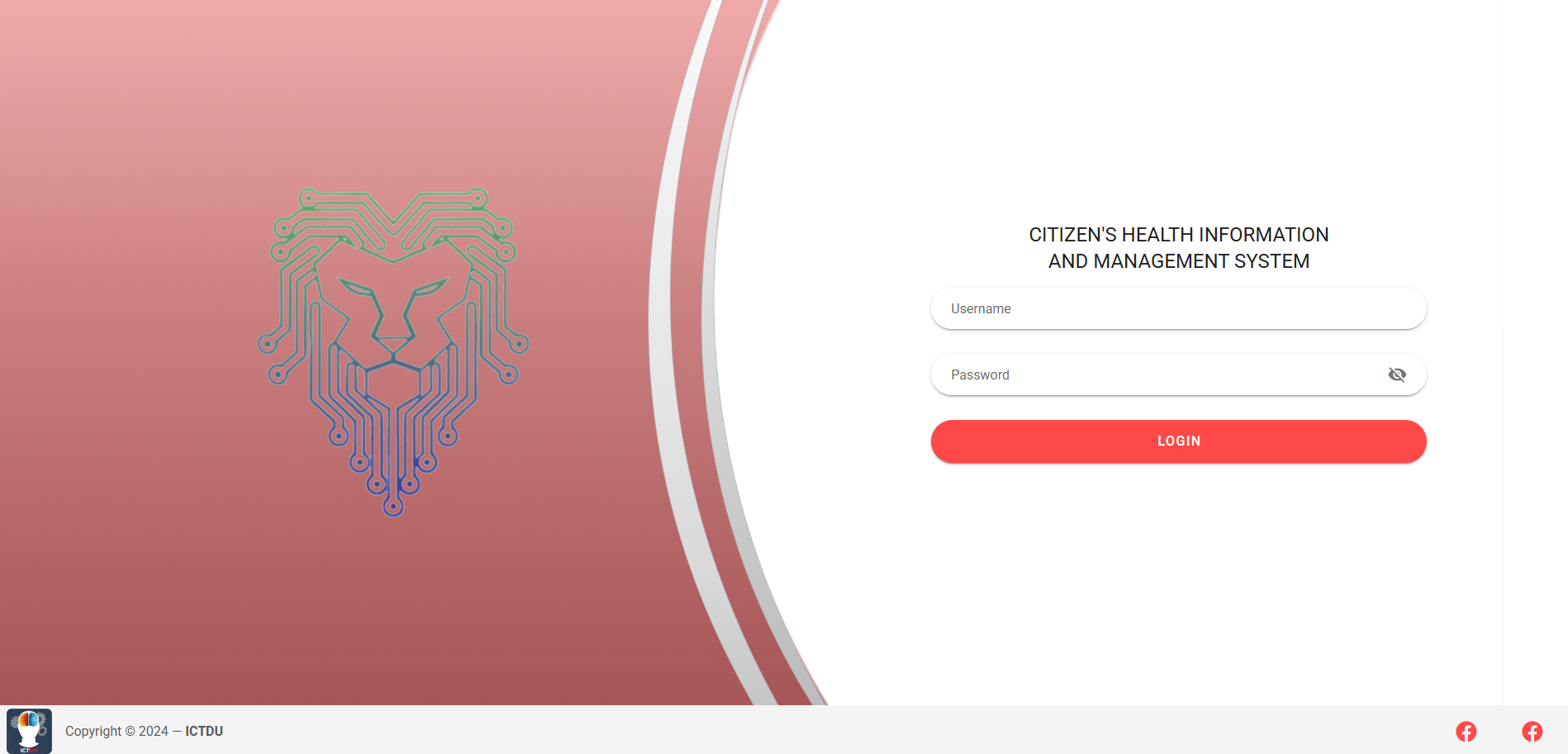 An image of the Healthcare System for LGU project.